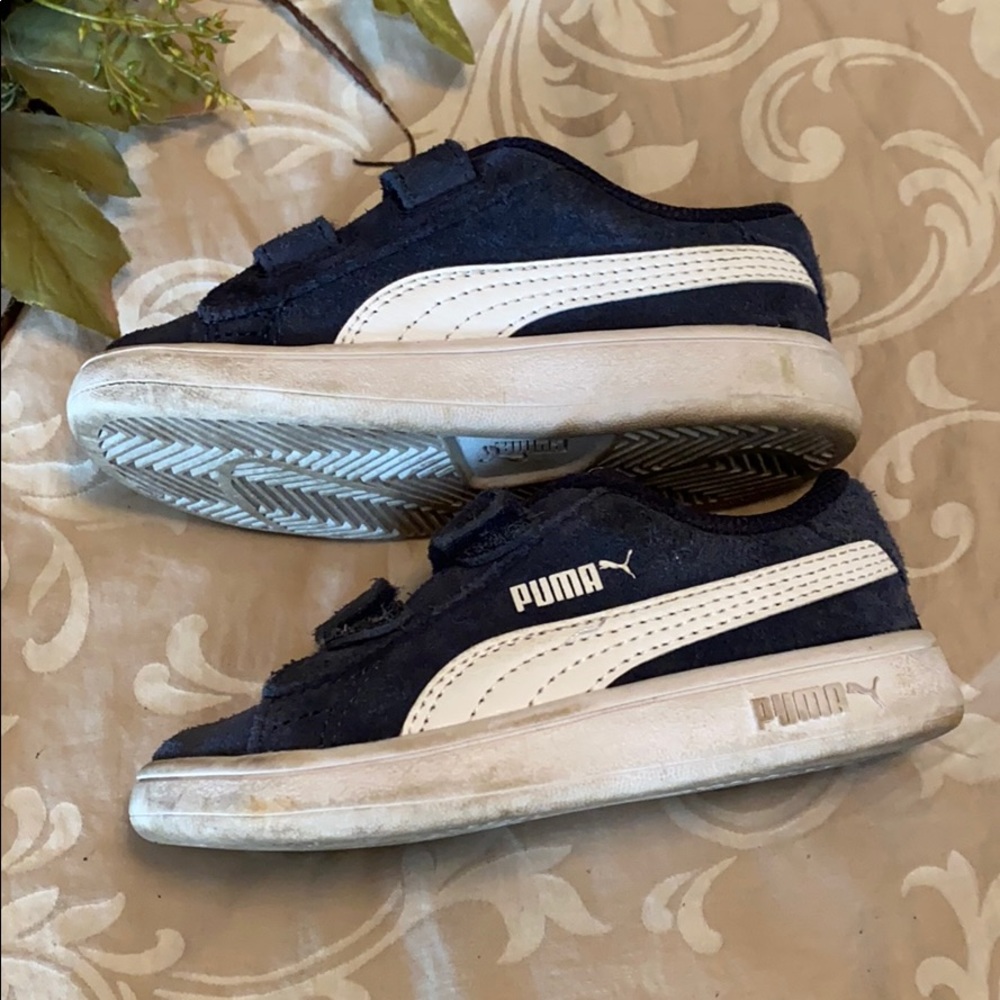 Navy Pumas Size Boy 7C - Picture 3 of 8